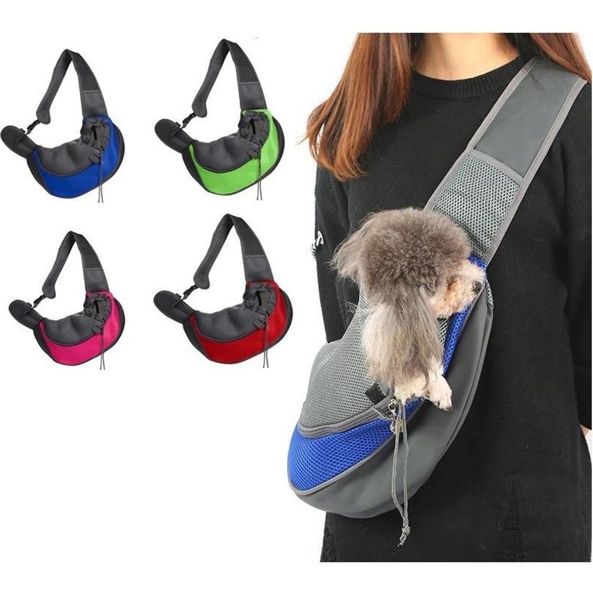 GENERICO - Bolso Transporte para Mascotas Transpirable y Ajustable