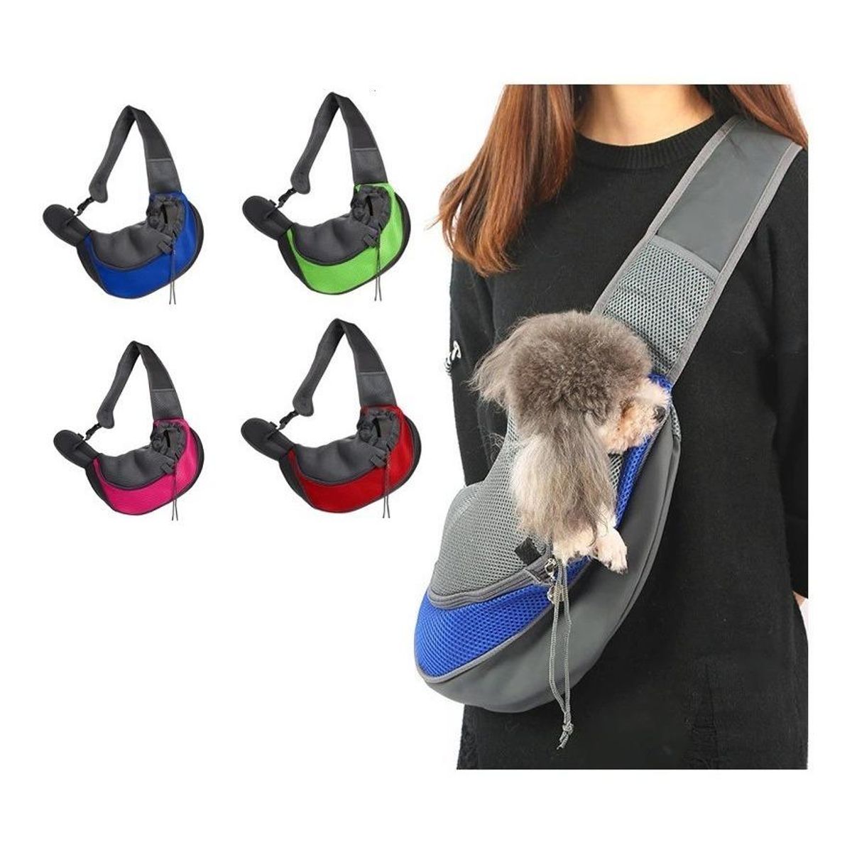 GENERICO - Bolso Transporte para Mascotas Transpirable y Ajustable