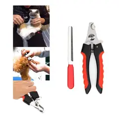 GENERICO - Corta Uñas para Mascotas Tipo Alicate con Lima Regalo