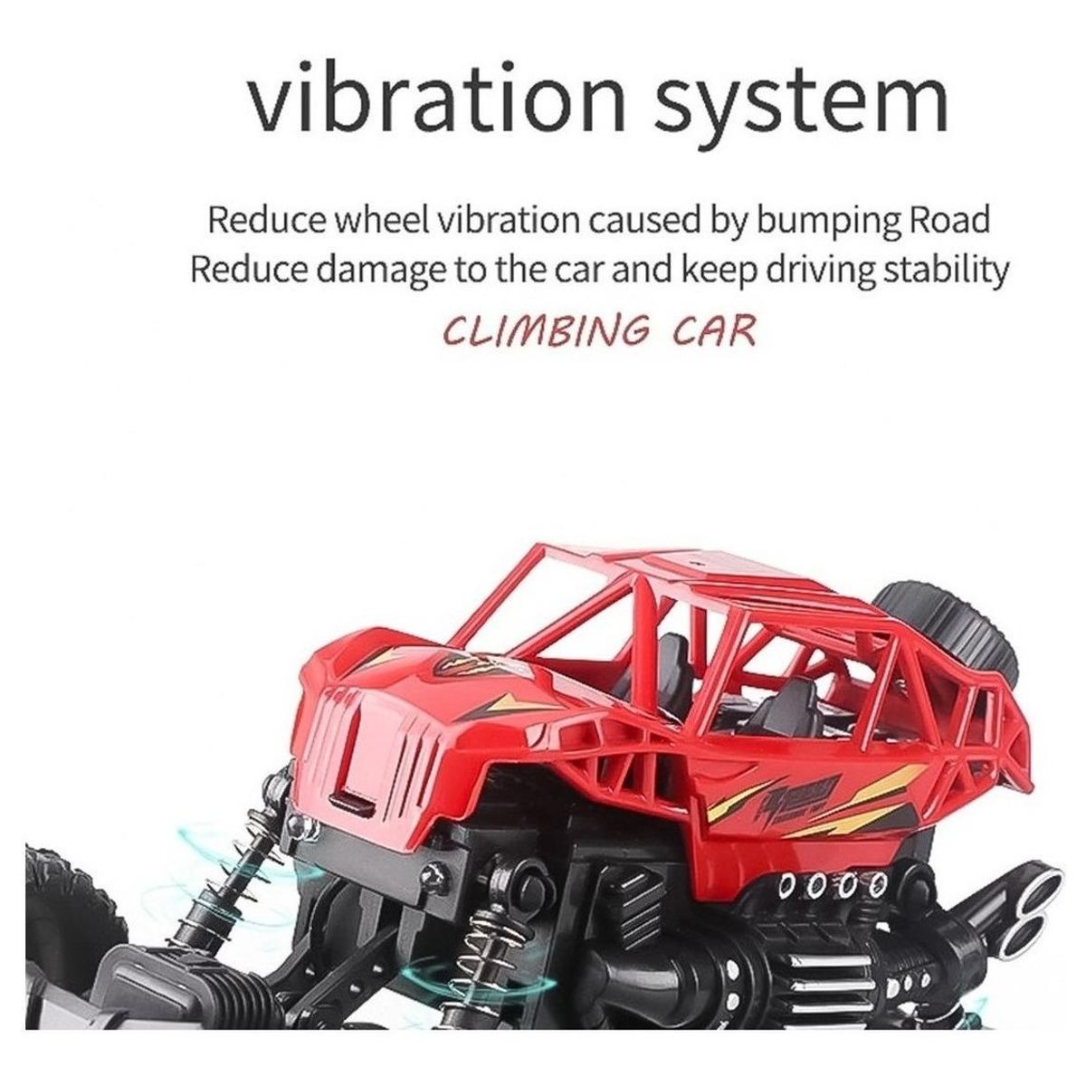 GENERICO - Auto a Control Remoto Off Road Grande con Alta Suspensión