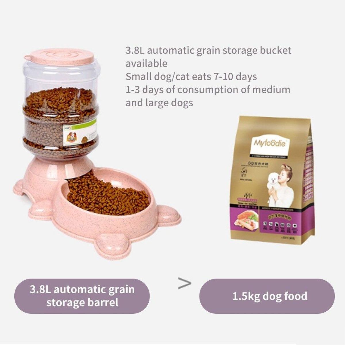 GENERICO - Dispensador Automático de Comida para Perros y Gatos 3 kg