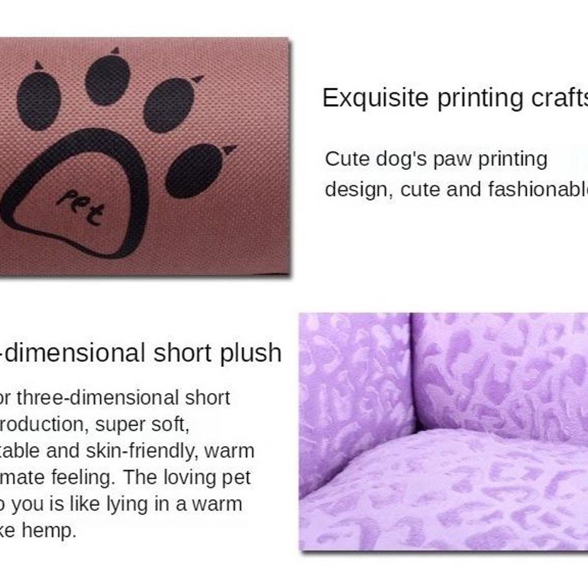 GENERICO - Cama Ultrasuave para Gatos y Perros 47x36 cm