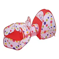 GENERICO - Túnel Infantil Plegable de Tela Multicolor para Gateo