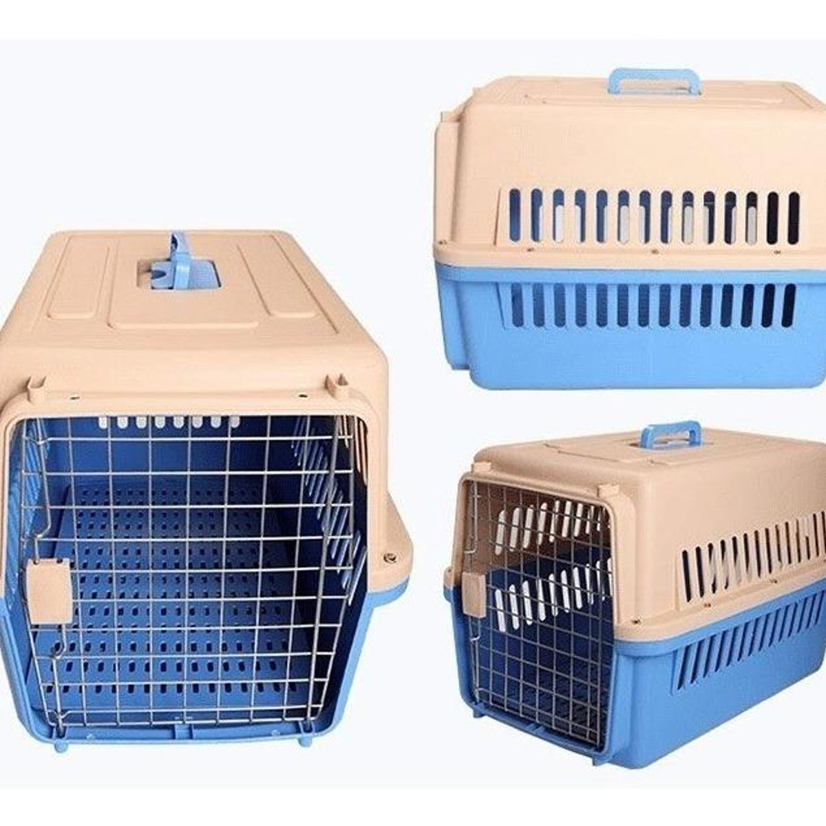 GENERICO - Jaula Transportadora para Perros y Gatos 61x40x41 cm