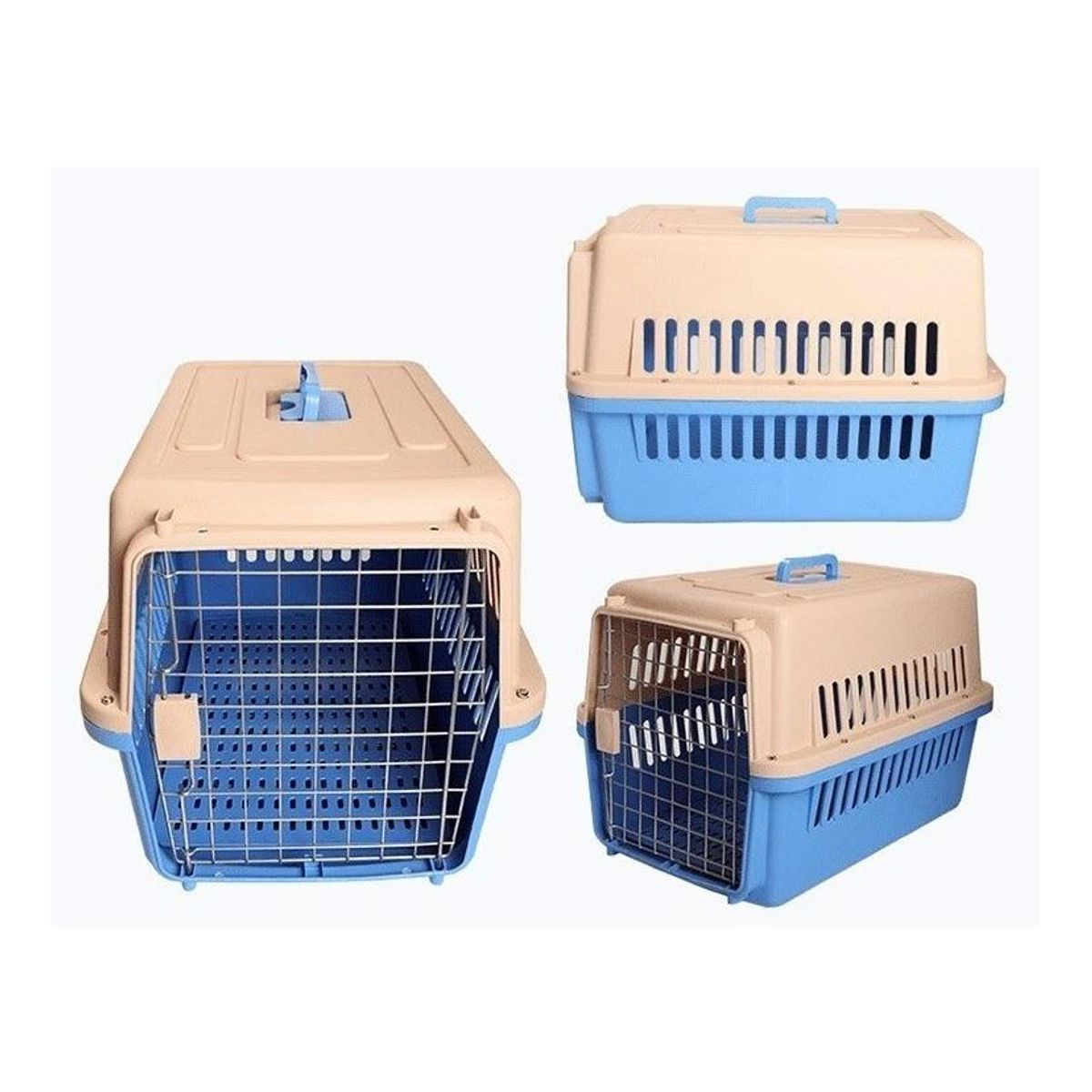 GENERICO - Jaula Transportadora para Perros y Gatos 61x40x41 cm