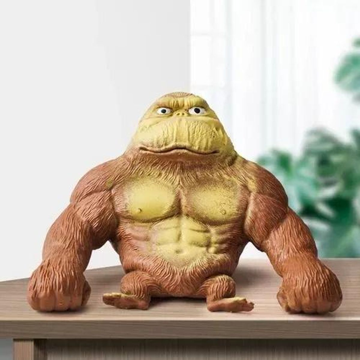 GENERICO - Muñeco Gorilla Antiestrés Suave Mediano para Alivio