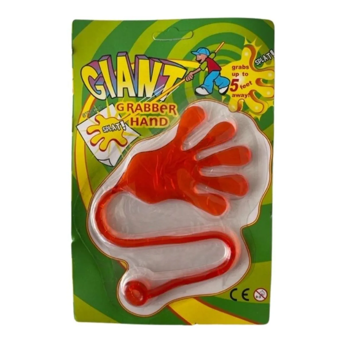 GENERICO - Manos Pegajosas Gigantes Surtidas - Pack de 12 Unidades