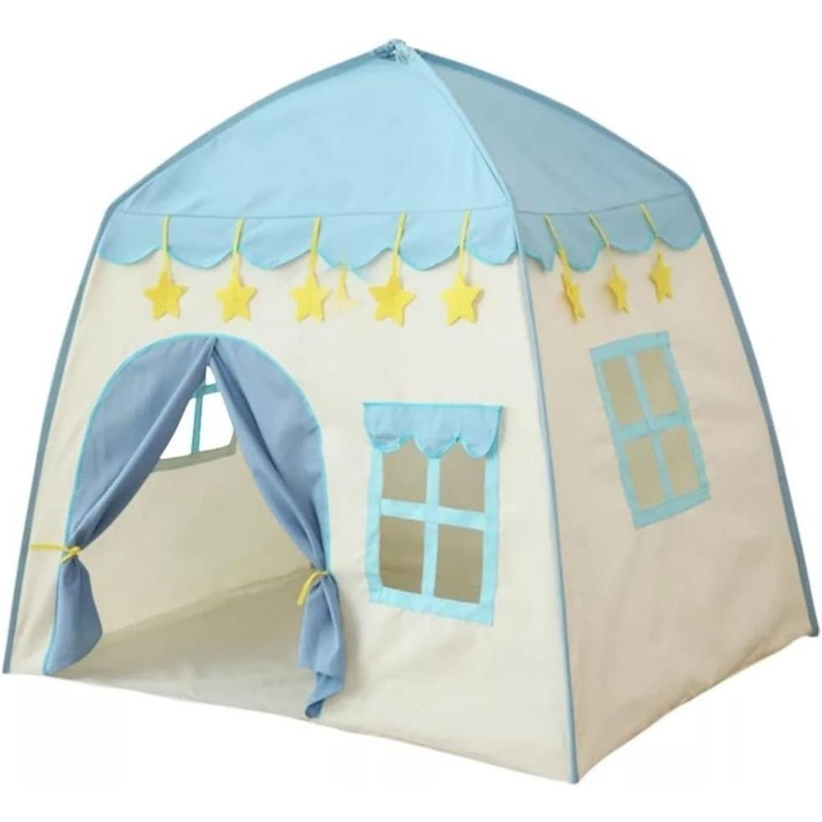 GENERICO - Tienda de campaña infantil plegable azul y resistente