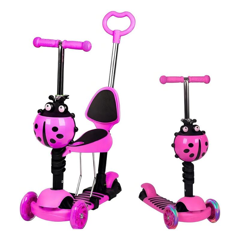 GENERICO - Scooter 3 En 1 para Niños Color RosaAzul