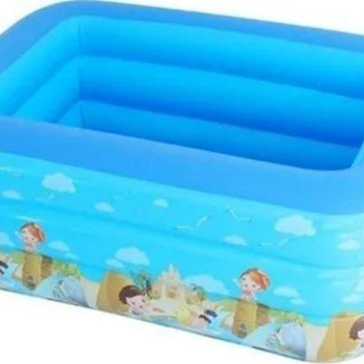 GENERICO - Piscina Inflable Infantil Azul 150x100x50 Cm para Verano