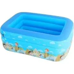 GENERICO - Piscina Inflable Infantil Azul 150x100x50 Cm para Verano