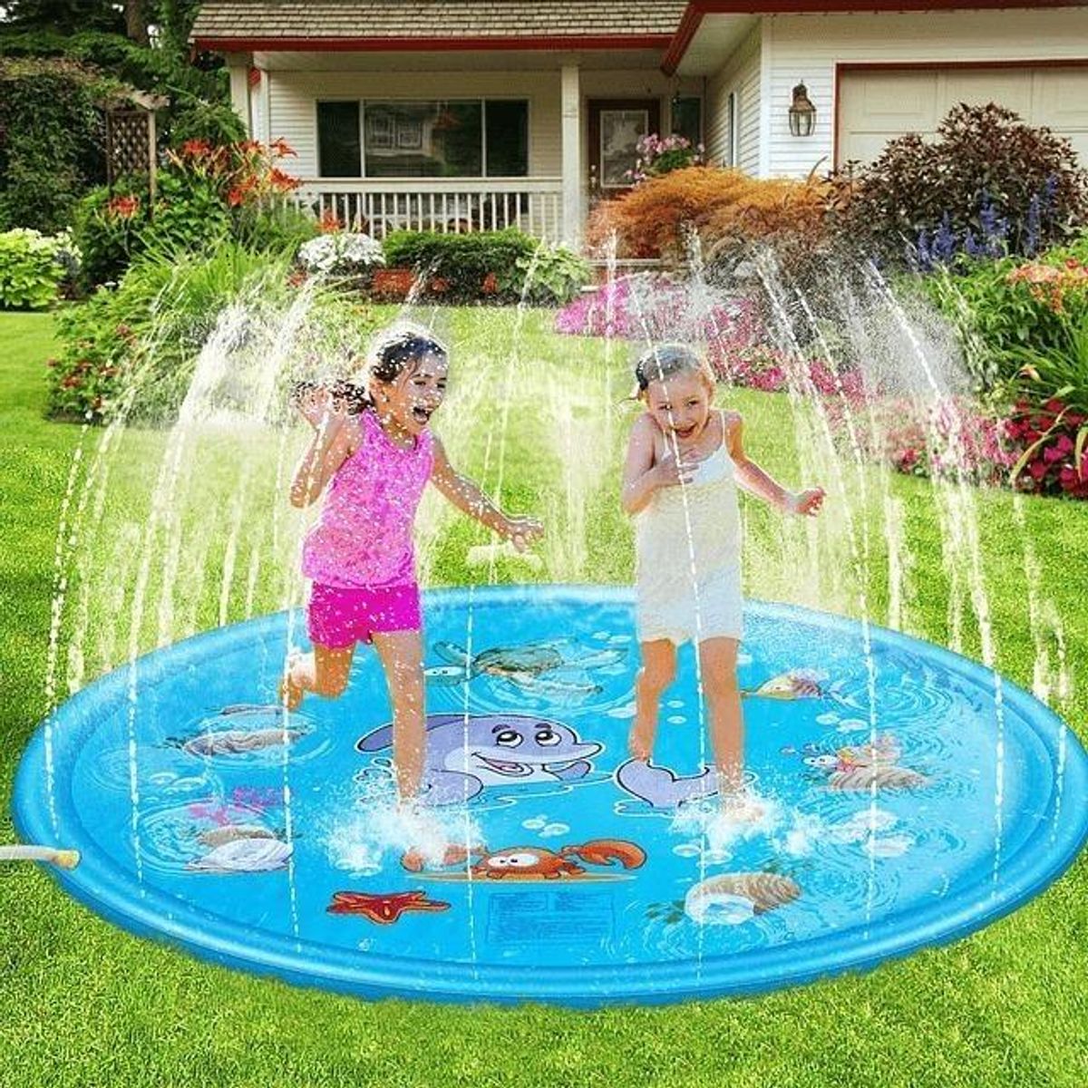 GENERICO - Alfombra de Agua Redonda 170 cm para Diversión Infantil