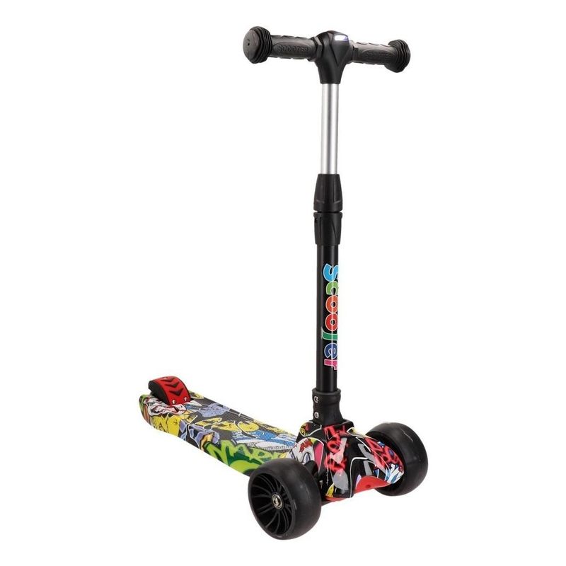 GENERICO - Monopatín Scooter con Ruedas de Silicona y Luz