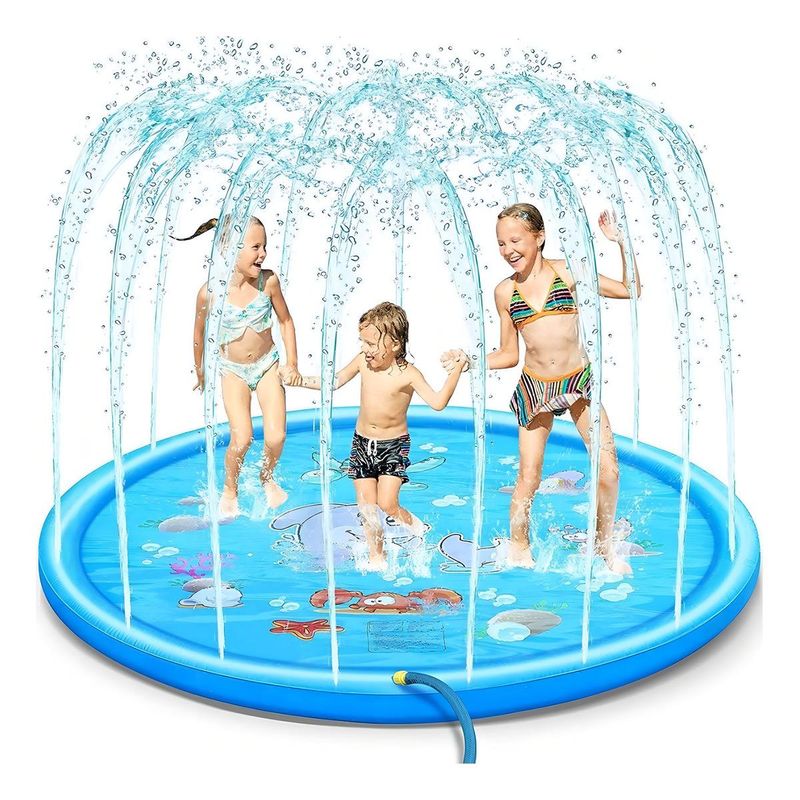 GENERICO - Alfombra de Agua Inflable para Niños 17m Color Azul
