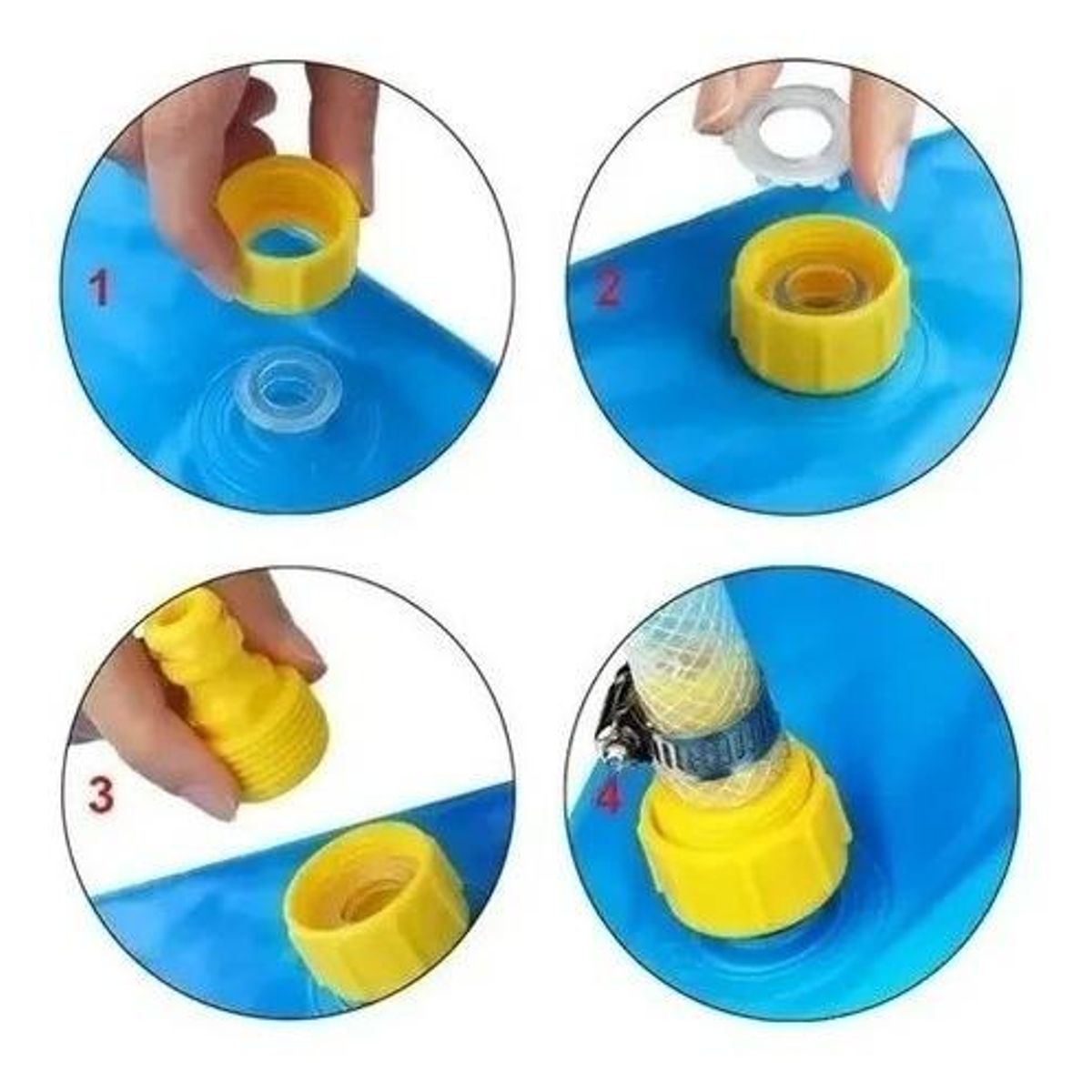 GENERICO - Alfombra de Agua Inflable para Niños 17m Color Azul