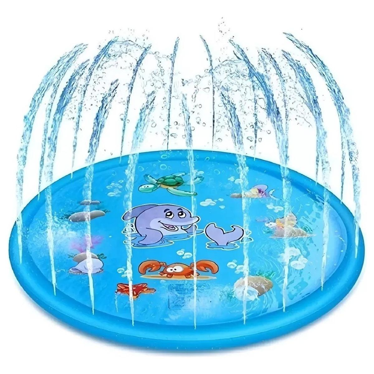 GENERICO - Alfombra Redonda de Agua para Juegos de Niños 100cm