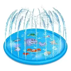 GENERICO - Alfombra Redonda de Agua para Juegos de Niños 100cm