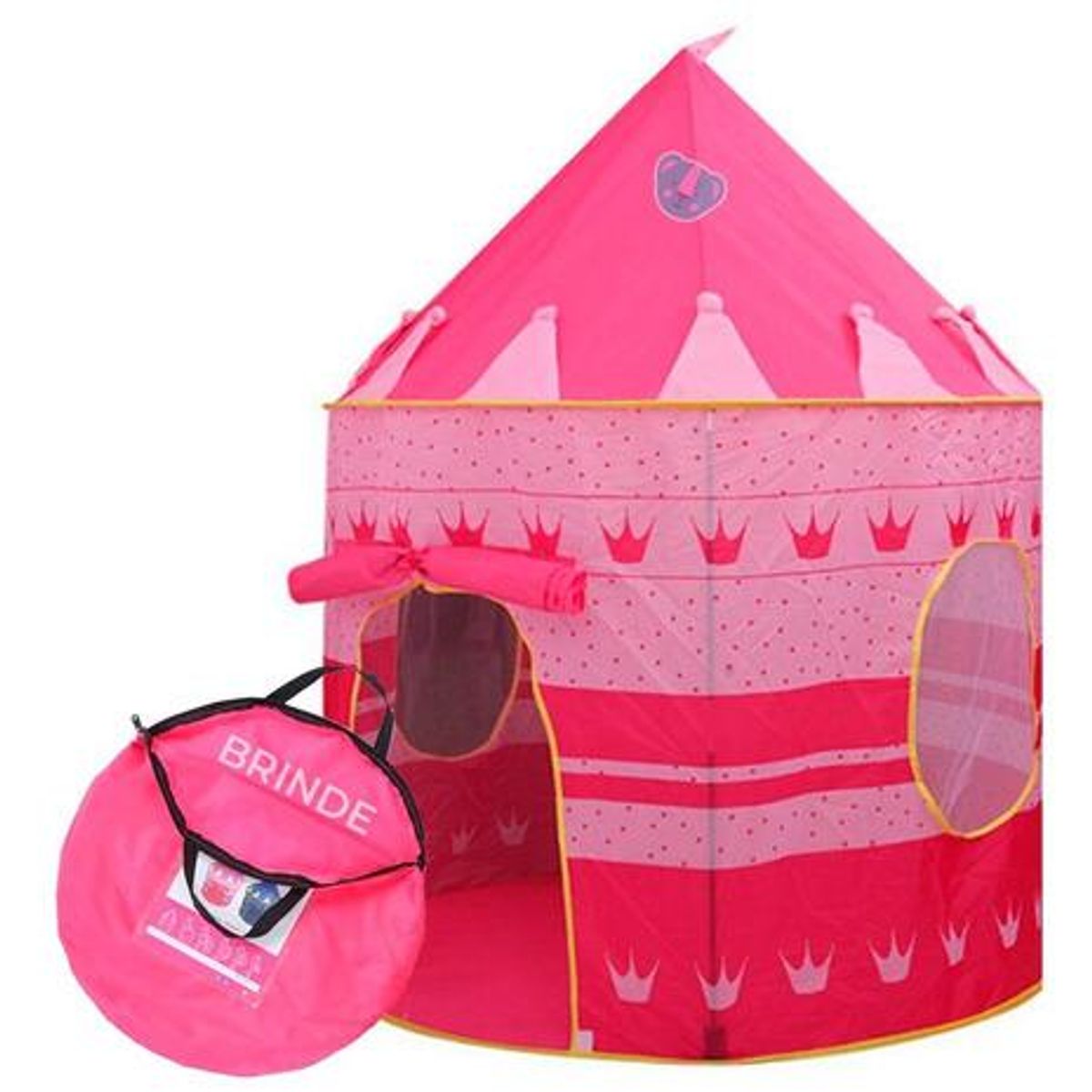 GENERICO - Tienda de Campaña Infantil Toca Tunnel 3 en 1 Rosa