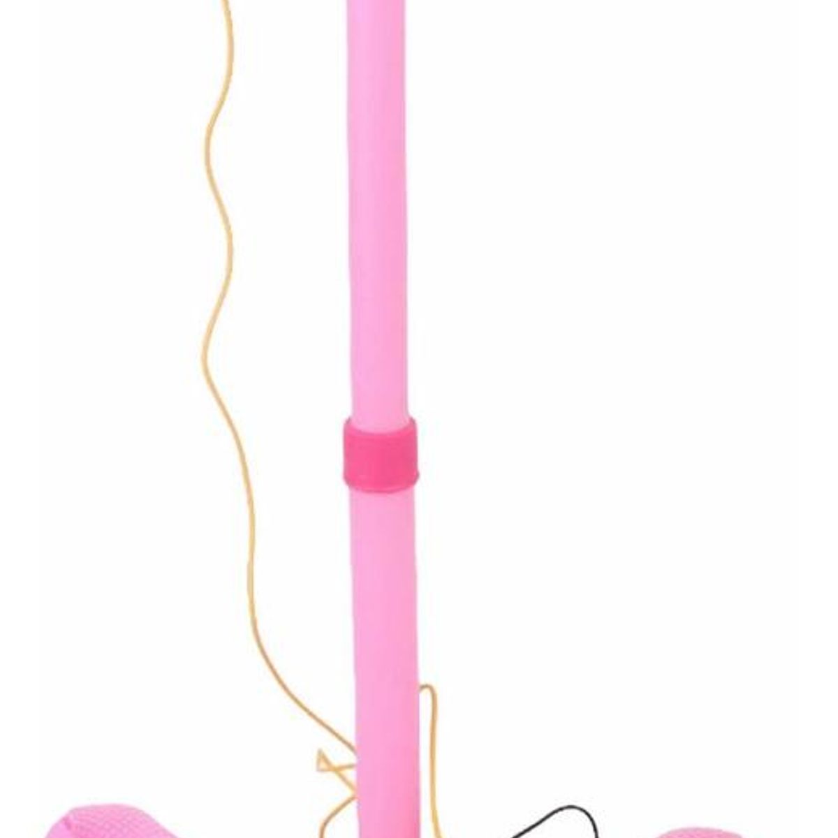 GENERICO - Micrófono Infantil Rosa con Pie Luces y Acceso MP3