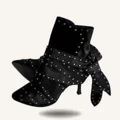 ANNY OUTFITS - Botines Negros Lazos Paris