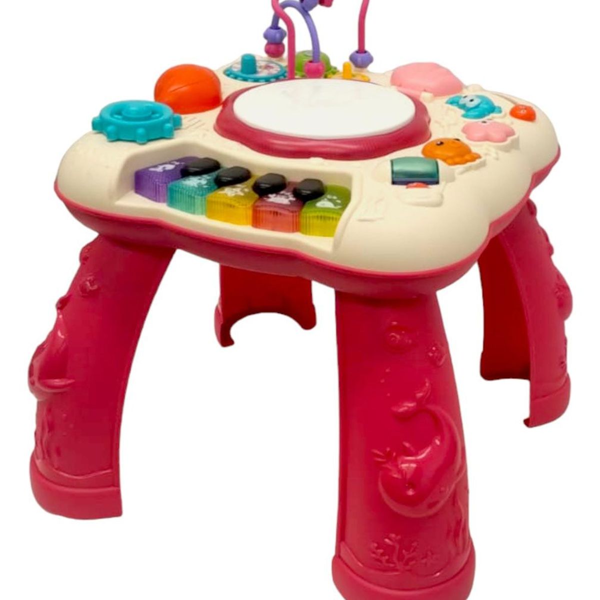 GENERICO - Mesa de Actividades Didáctica con Luces y Sonidos Color Rojo