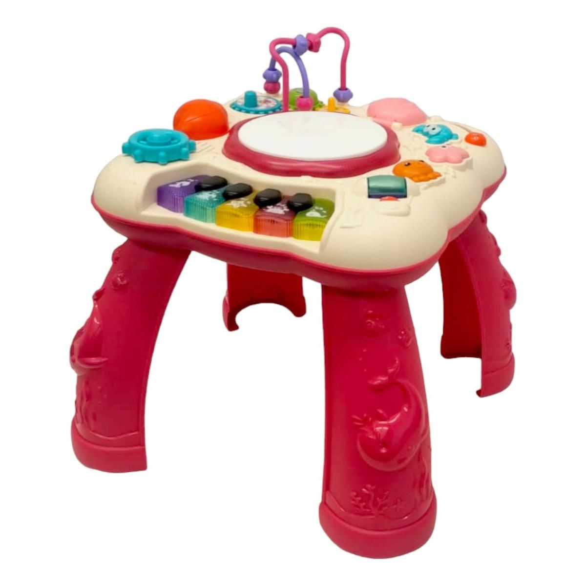 GENERICO - Mesa de Actividades Didáctica con Luces y Sonidos Color Rojo
