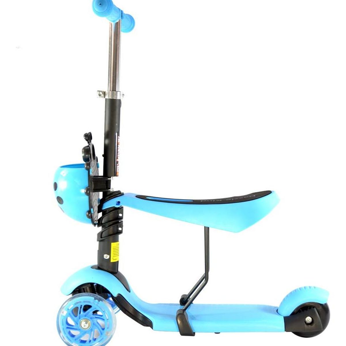 GENERICO - Patineta Ladybug con Ruedas LED para Niños de 1 a 5 años