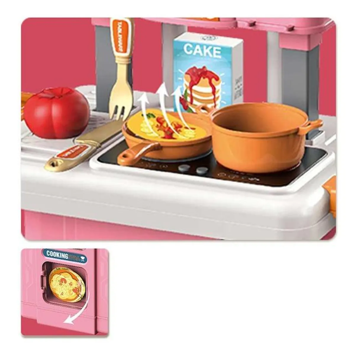 GENERICO - Maletín de Juguete Cocina con Ruedas Luz y Sonidos