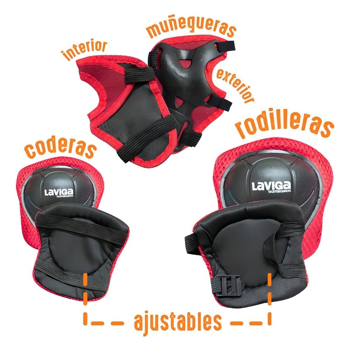 GENERICO - Scooter Patín Infantil Ajustable con Casco y Protecciones VerdeNegro.