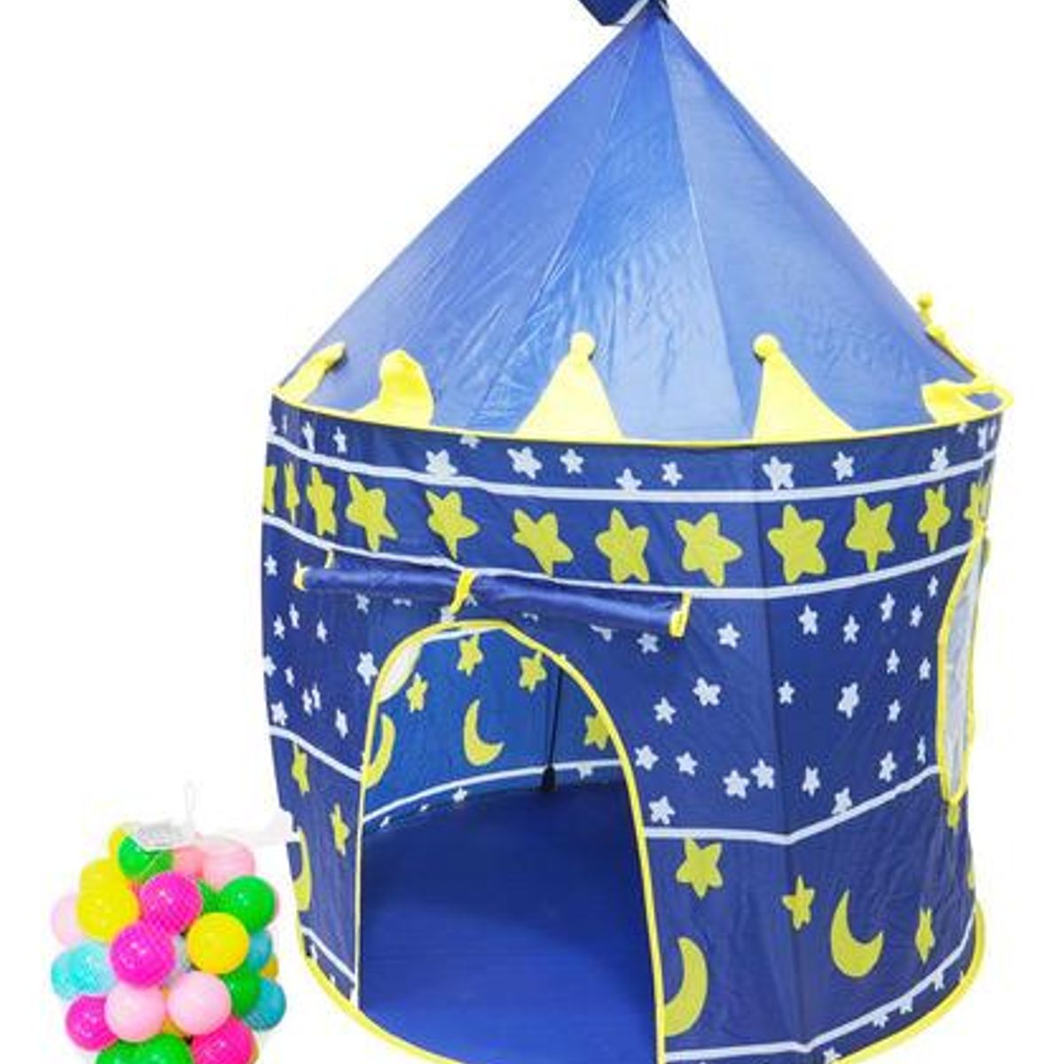 GENERICO - Tienda de campaña infantil plegable tipo castillo azul