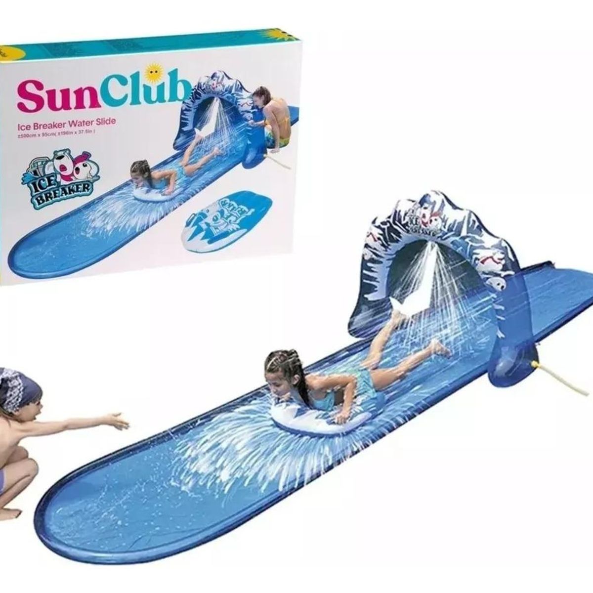 GENERICO - Tobogán Deslizador Acuático Inflable para Diversión en Casa