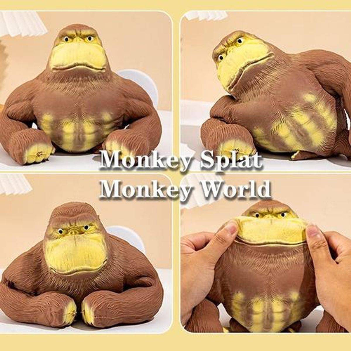 GENERICO - Juguete Monkey Splat Slow Rising de TPR para Niños