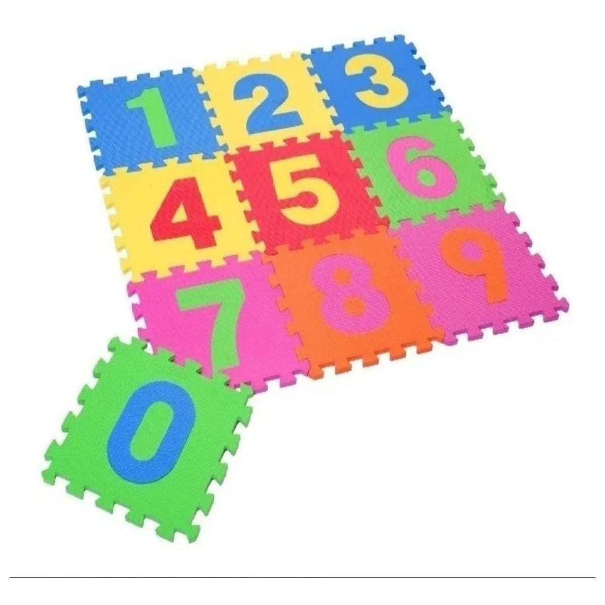 GENERICO - Alfombra de Goma Eva para Bebés y Niños - Set de 10 Piezas