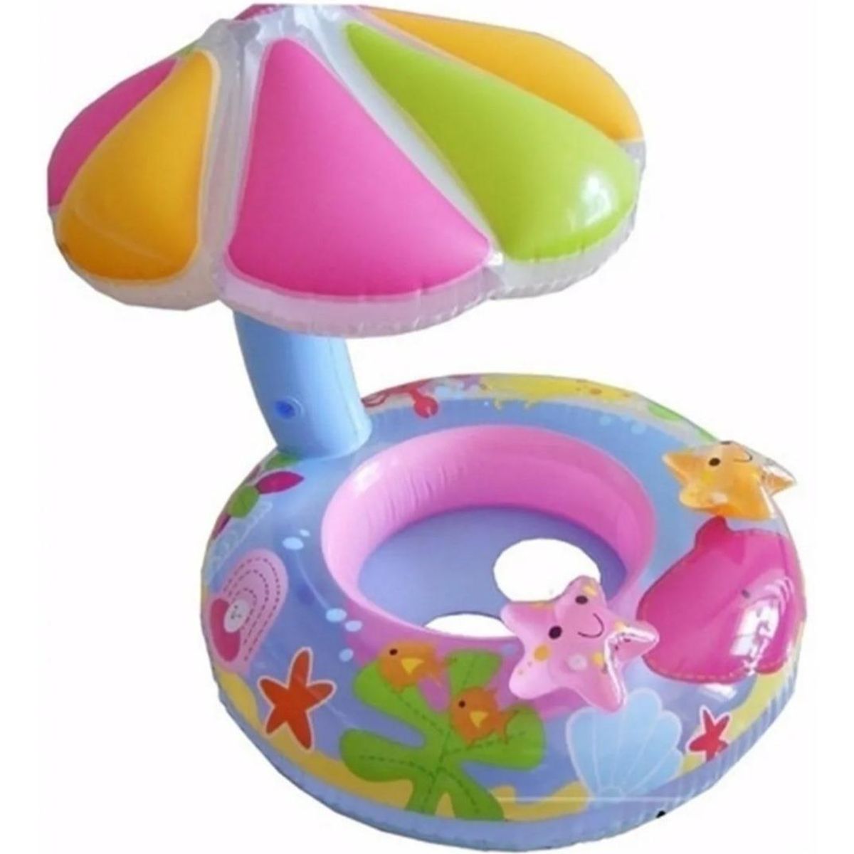 GENERICO - Flotador Inflable Infantil con Sombrilla para Piscina