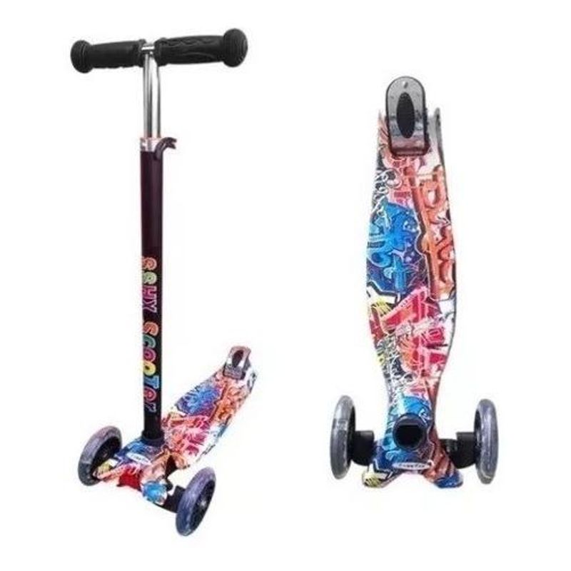 GENERICO - Scooter Regulable con Ruedas LED para Niños