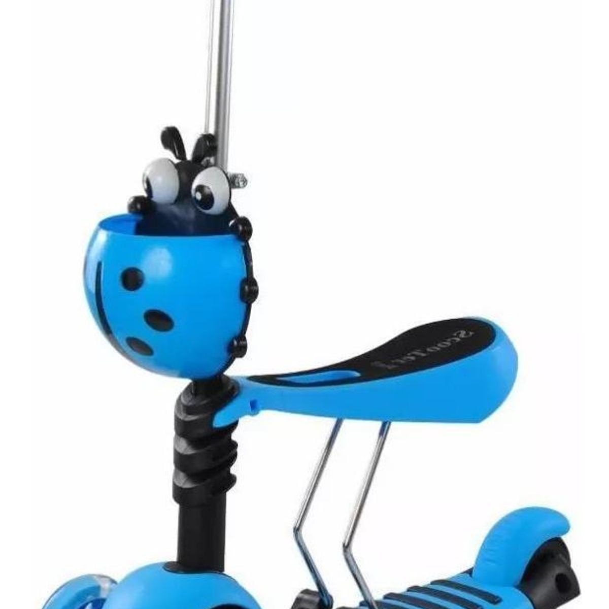 GENERICO - Scooter Monopatín 3 en 1 con Luz LED y Asiento Ajustable