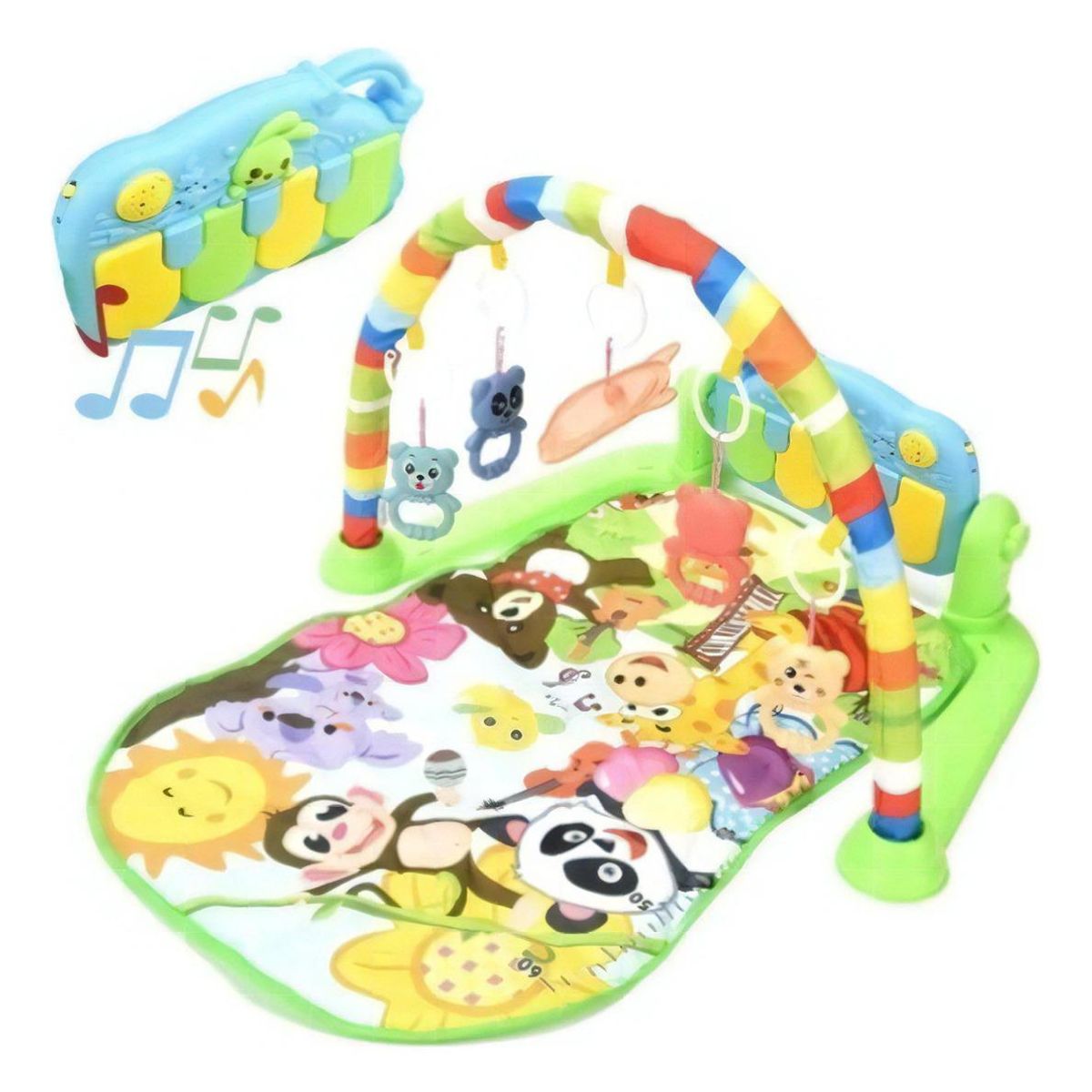 GENERICO - Gimnasio Didáctico para Bebé con Piano Musical y Juguetes