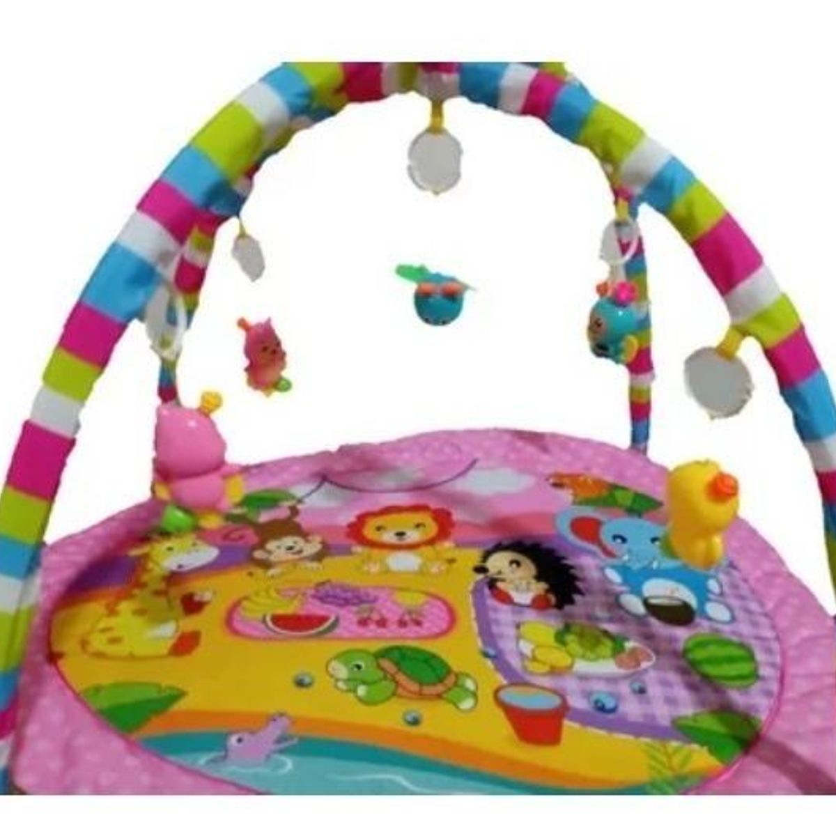 GENERICO - Alfombra de Juego Suave para Bebés con Juguetes Colgantes