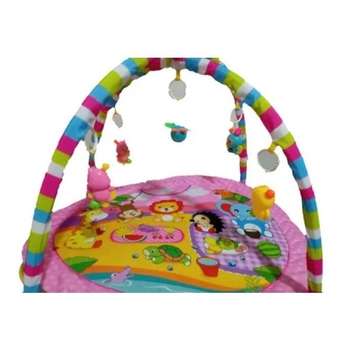 GENERICO - Alfombra de Juego Suave para Bebés con Juguetes Colgantes