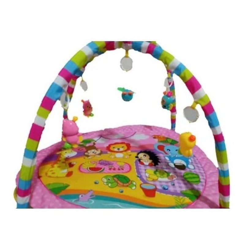 GENERICO - Alfombra de Juego Suave para Bebés con Juguetes Colgantes