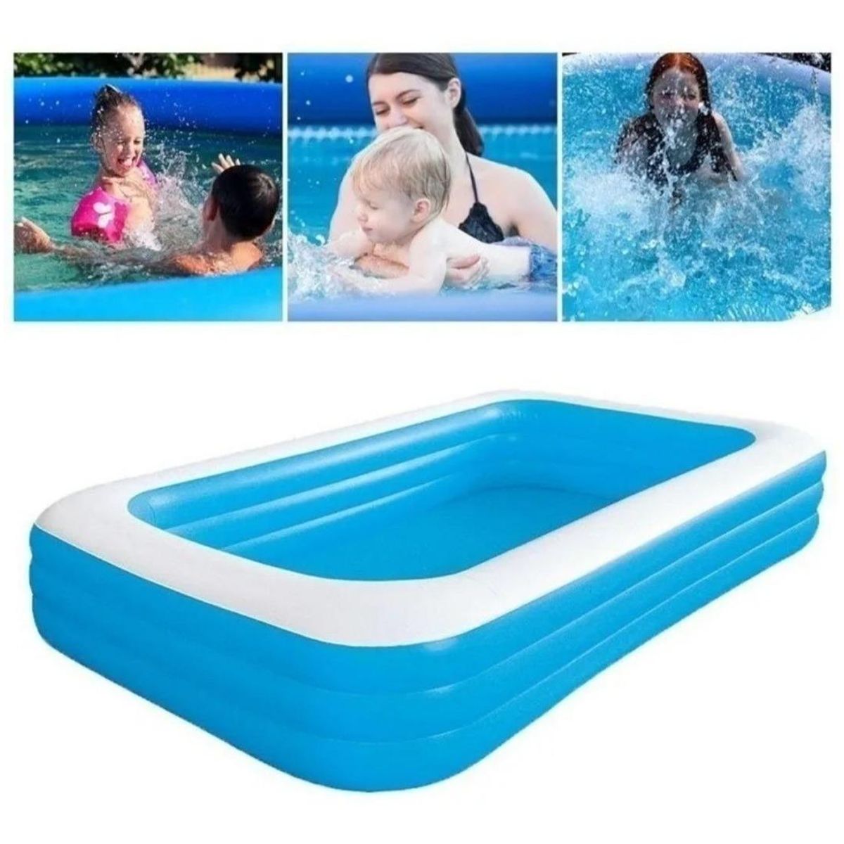 GENERICO - Piscina Inflable Infantil para Verano 103x69x20 cm