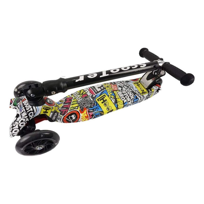 GENERICO - Scooter Plegable con Manubrio Reclinable para Niños 2-4 Años