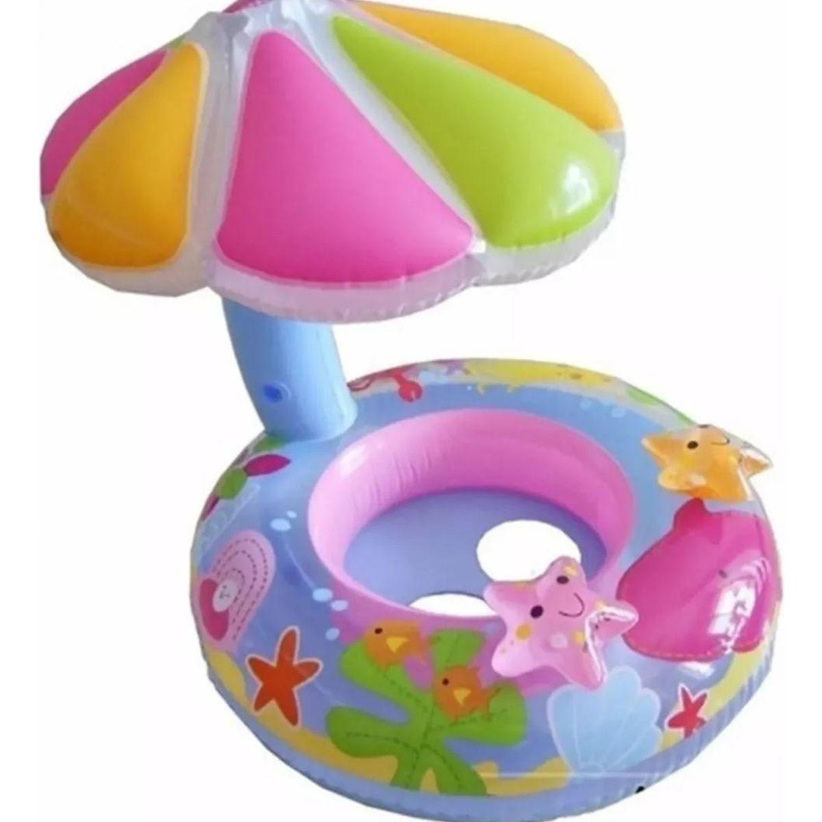 GENERICO - Flotador Inflable con Sombrilla para Niños - Diversión Segura