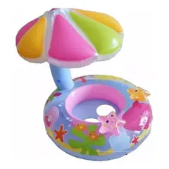 GENERICO - Flotador Inflable con Sombrilla para Niños - Diversión Segura