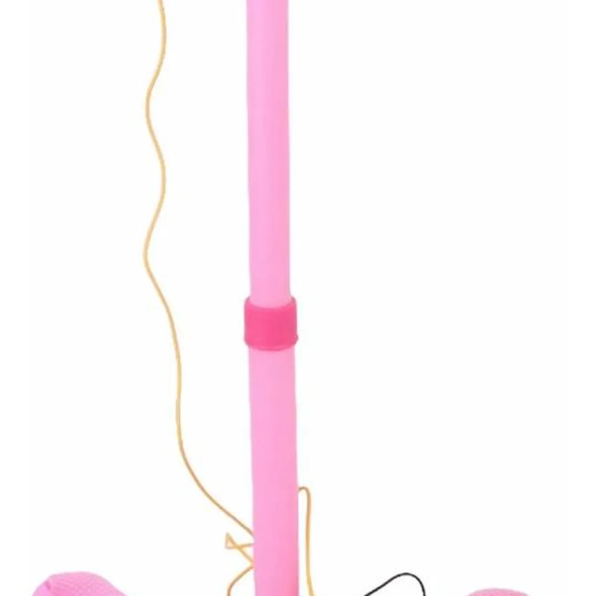 GENERICO - Micrófono Infantil Rosa con Pie y Luces para Diversión