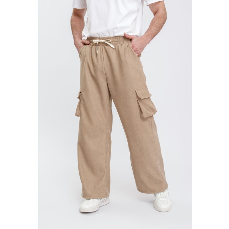MPROPIA - Pantalón Pierna Ancha Wide Leg Hombre Cargo Excelente Calidad 7133