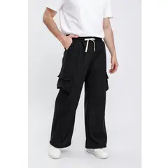MPROPIA - Pantalón Pierna Ancha Wide Leg Hombre Cargo Excelente Calidad 7133