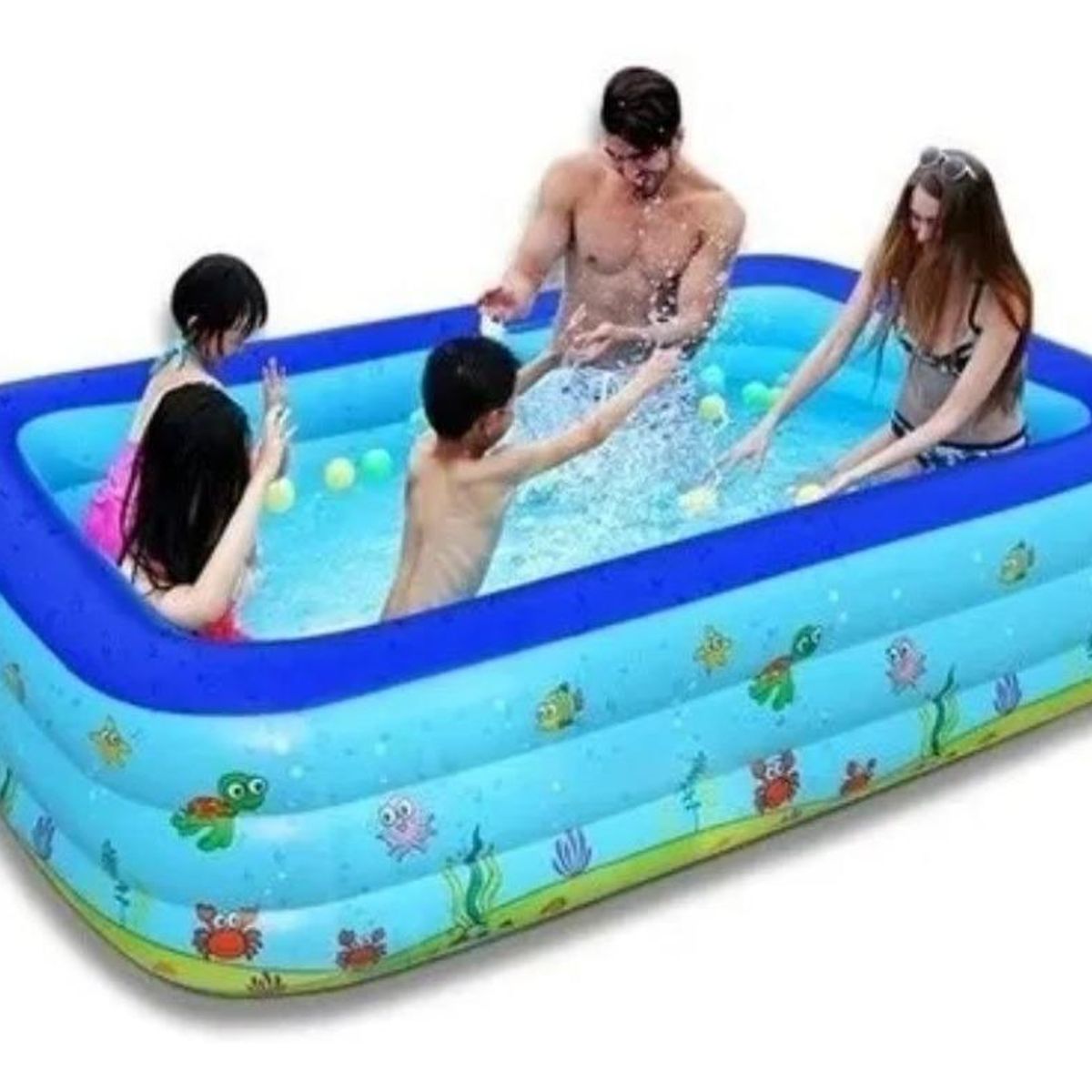GENERICO - Piscina Inflable Infantil para Verano 150x100x50 Cm