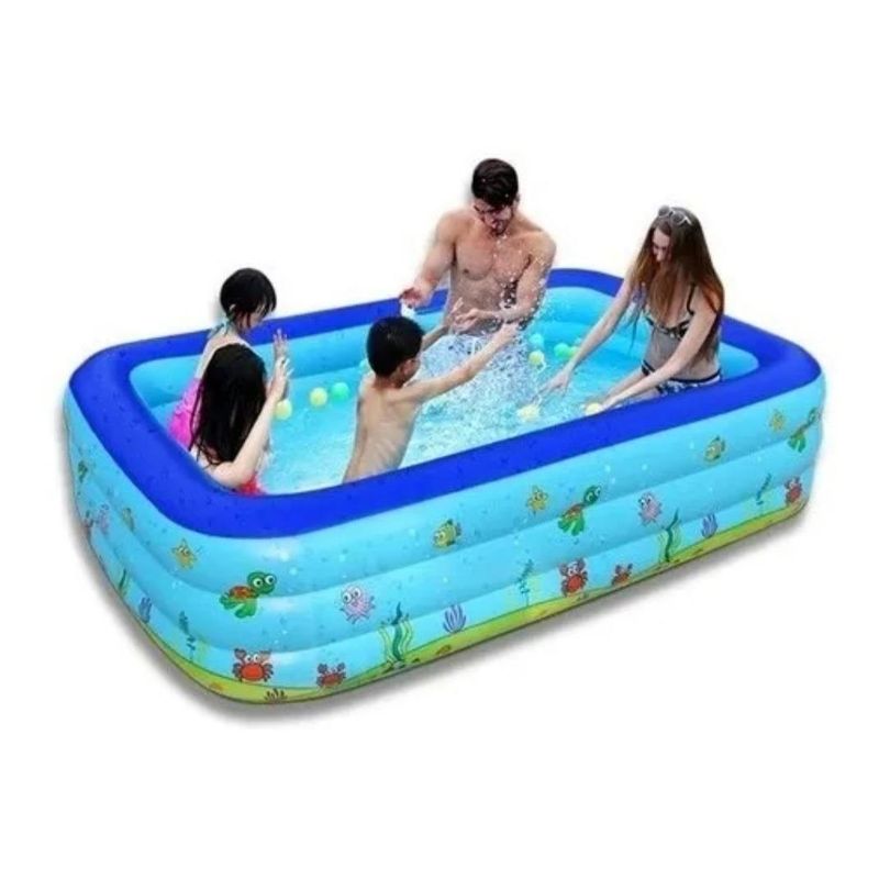 GENERICO - Piscina Inflable Infantil para Verano 150x100x50 Cm