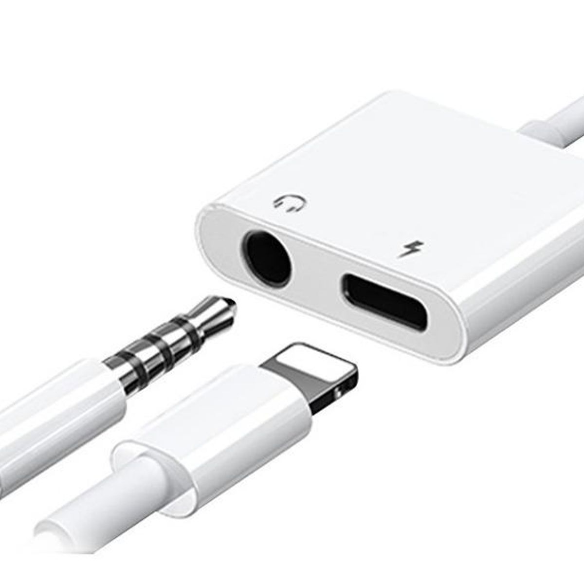 GENERICO - Adaptador Lightning para iPhone con Conector Jack 35mm